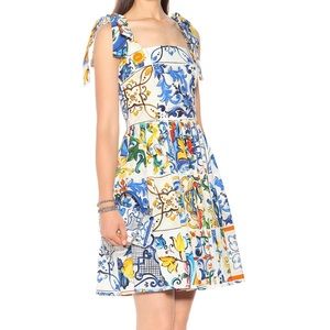 Dupe D&G Majolica Mini Tile Dress